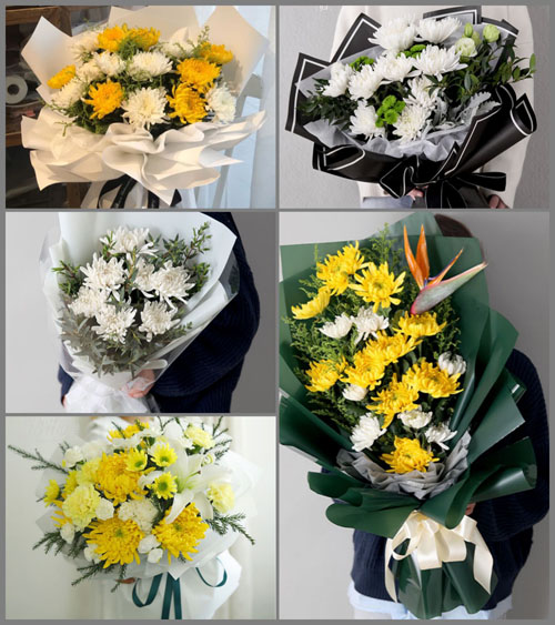 山东济宁邹城市北宿镇河北郭庄村白事花束代送